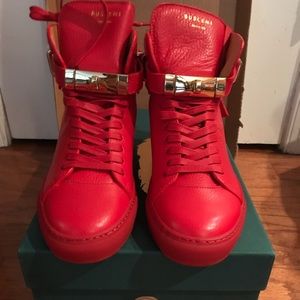 Buscemi Red 100MM Alta sneakers size 8